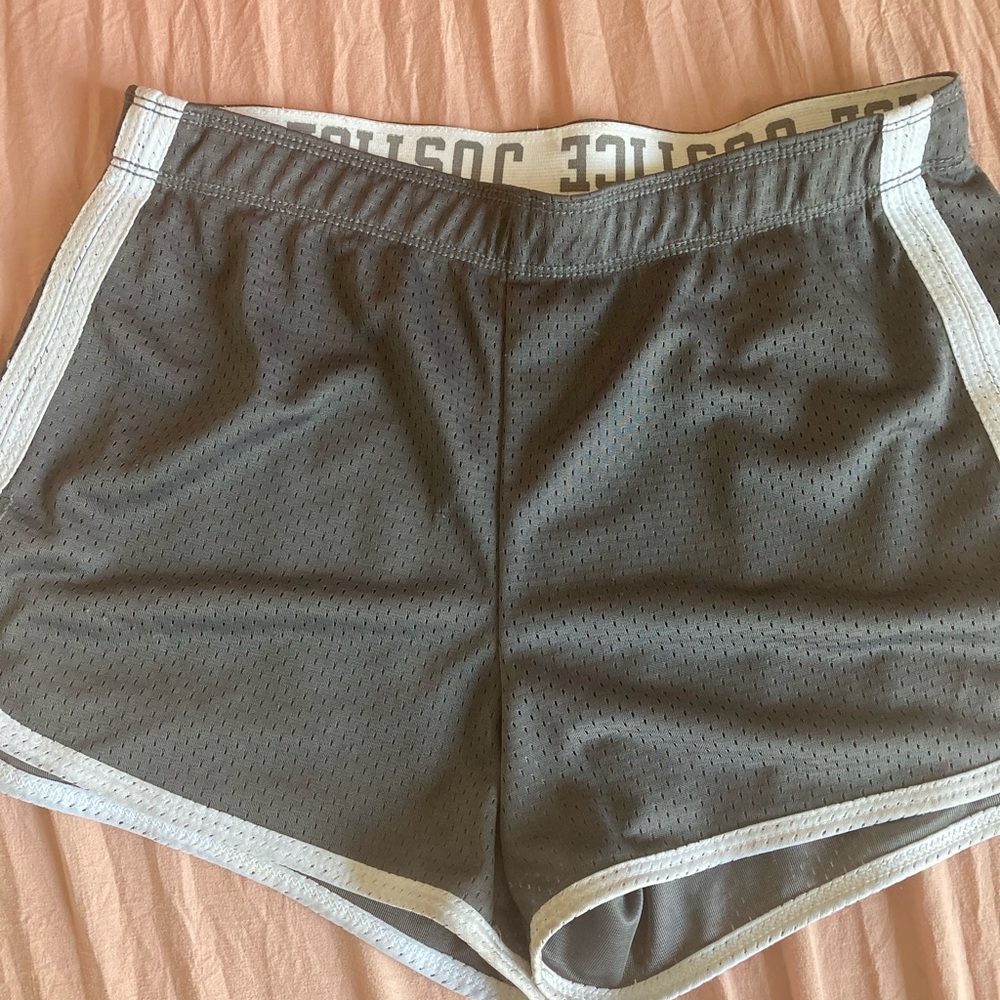 grey justice shorts